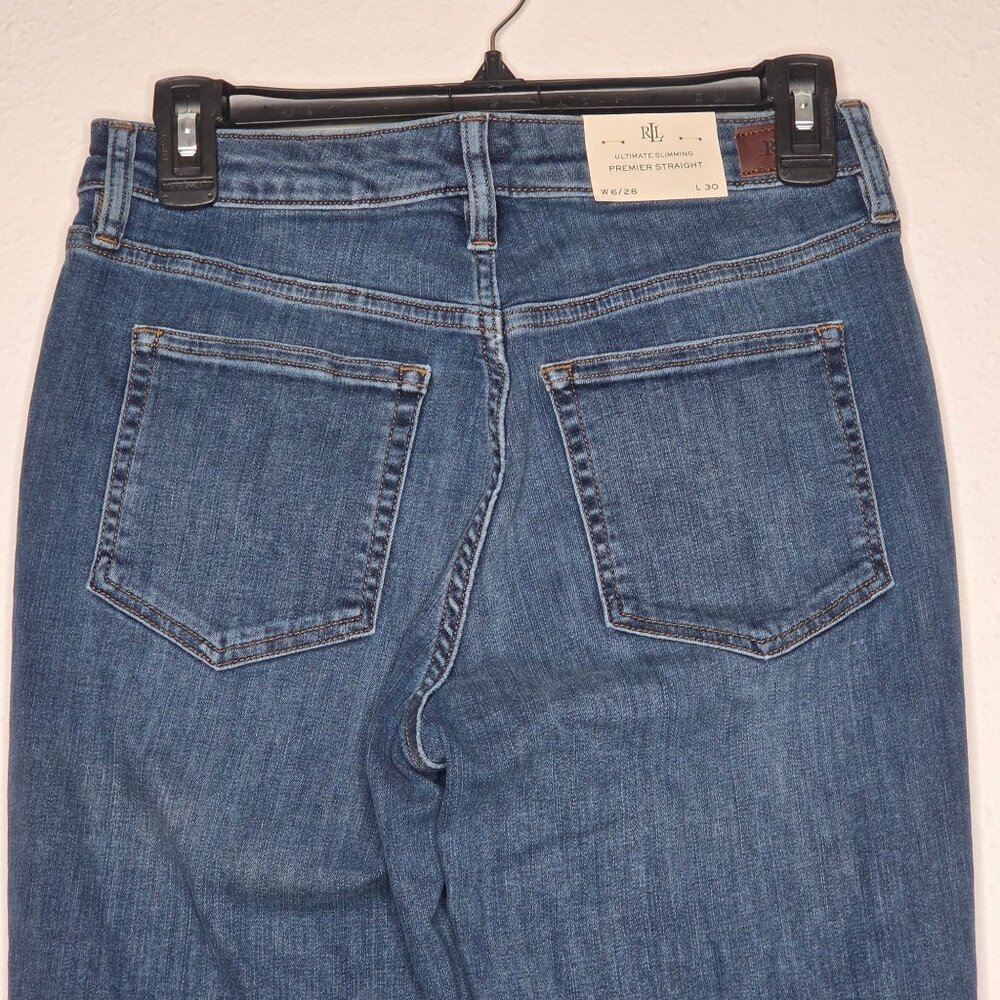 NWT Lauren Ralph Lauren Ultimate Slimming Premier Straight Jeans - Picture 4 of 8